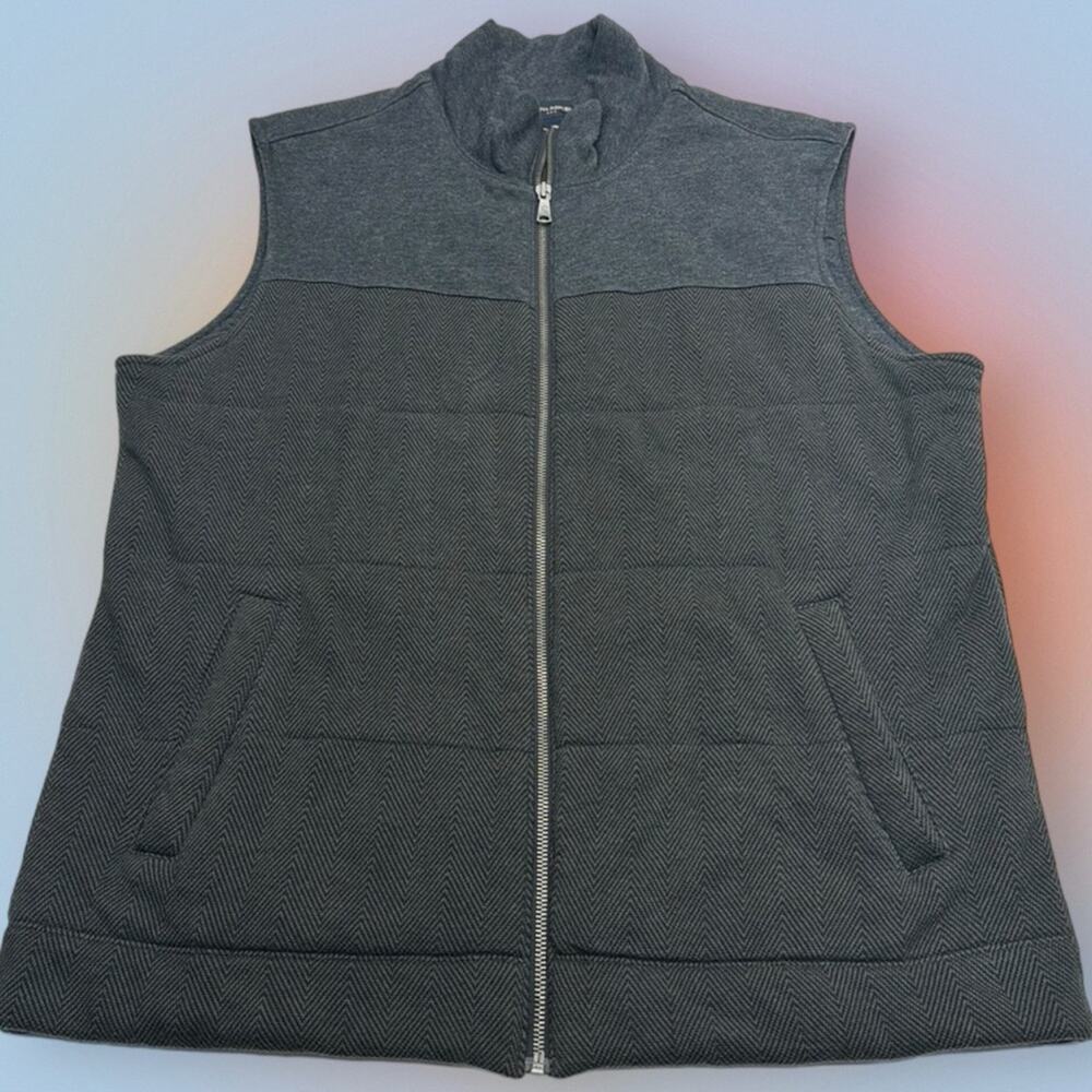 Men's Gray Quilted Vest